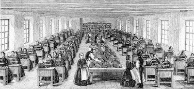 The Machine-room at Somervell Brothers, Netherfield, Kendal, illustration from 